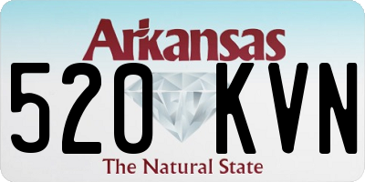 AR license plate 520KVN