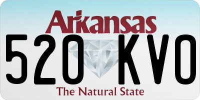 AR license plate 520KVO