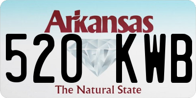 AR license plate 520KWB