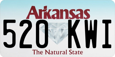 AR license plate 520KWI