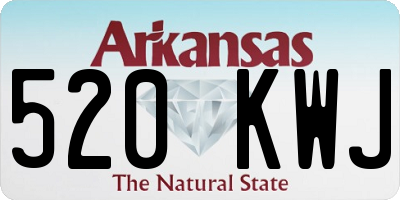 AR license plate 520KWJ
