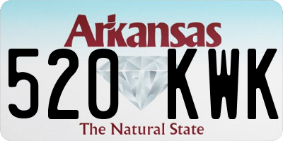 AR license plate 520KWK