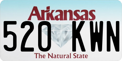 AR license plate 520KWN