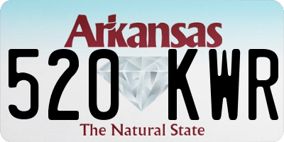 AR license plate 520KWR