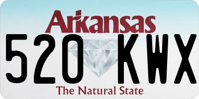 AR license plate 520KWX