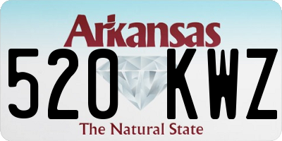 AR license plate 520KWZ