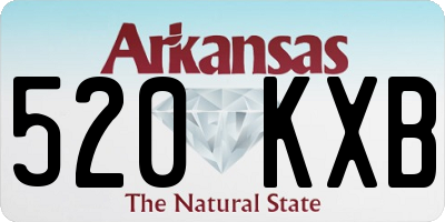 AR license plate 520KXB