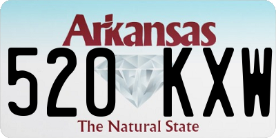 AR license plate 520KXW