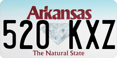 AR license plate 520KXZ