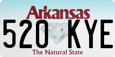 AR license plate 520KYE