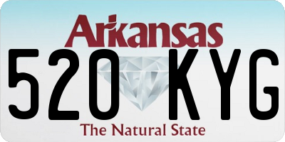 AR license plate 520KYG