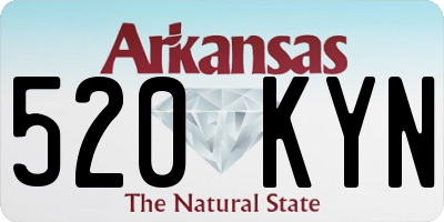 AR license plate 520KYN