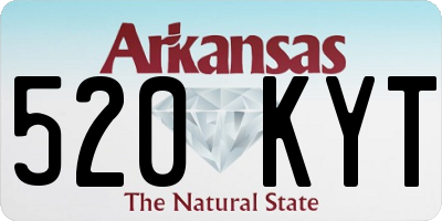 AR license plate 520KYT
