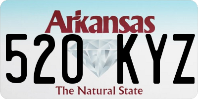 AR license plate 520KYZ