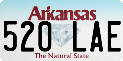 AR license plate 520LAE