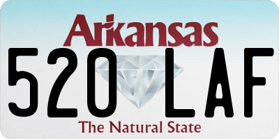 AR license plate 520LAF