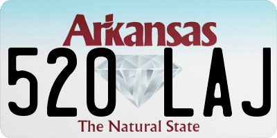 AR license plate 520LAJ