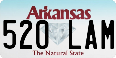 AR license plate 520LAM