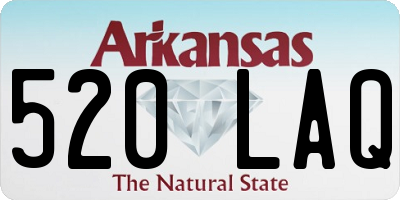 AR license plate 520LAQ
