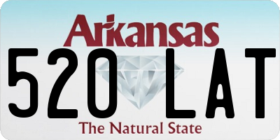 AR license plate 520LAT