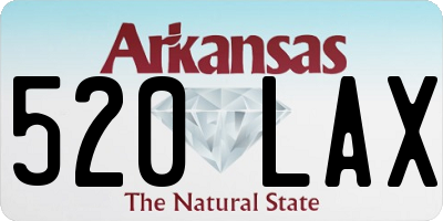 AR license plate 520LAX