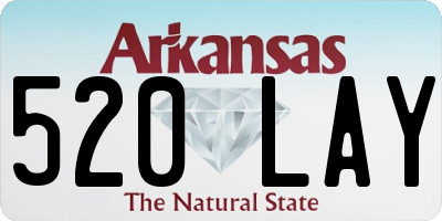 AR license plate 520LAY