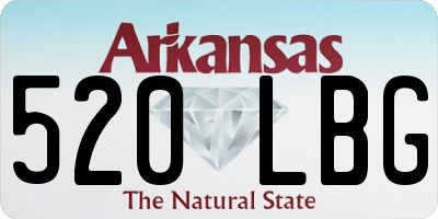 AR license plate 520LBG
