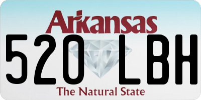 AR license plate 520LBH