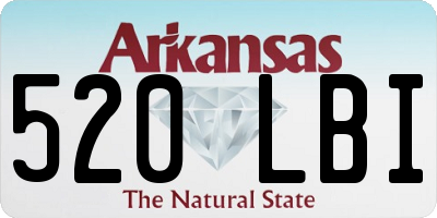 AR license plate 520LBI