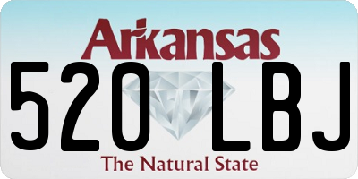 AR license plate 520LBJ