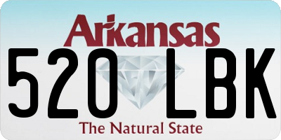 AR license plate 520LBK