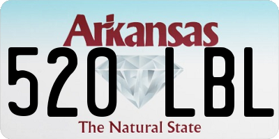 AR license plate 520LBL