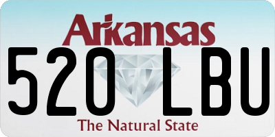 AR license plate 520LBU