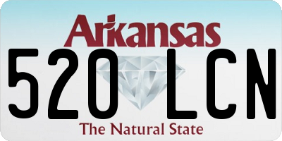AR license plate 520LCN