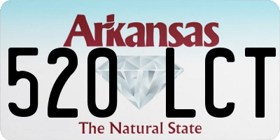 AR license plate 520LCT