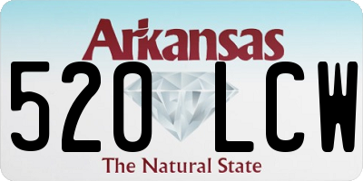 AR license plate 520LCW
