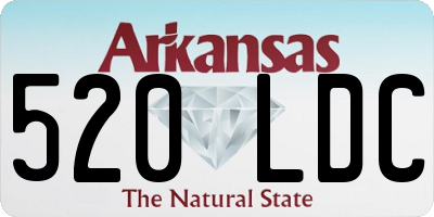 AR license plate 520LDC