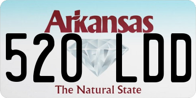 AR license plate 520LDD