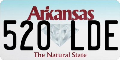 AR license plate 520LDE