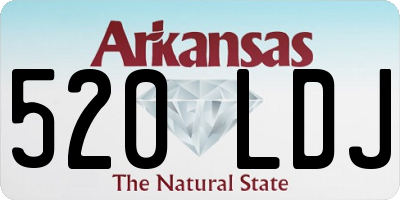 AR license plate 520LDJ