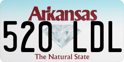 AR license plate 520LDL