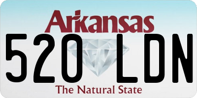 AR license plate 520LDN