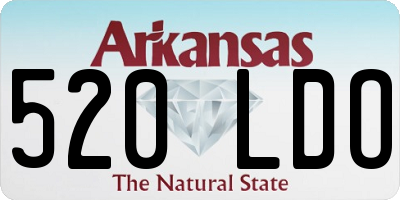 AR license plate 520LDO