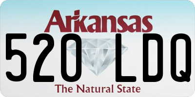 AR license plate 520LDQ