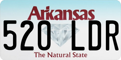 AR license plate 520LDR