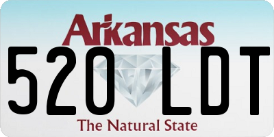 AR license plate 520LDT