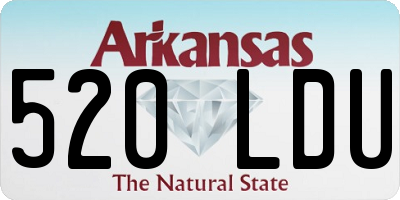 AR license plate 520LDU
