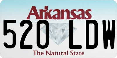 AR license plate 520LDW