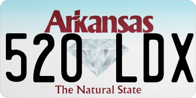 AR license plate 520LDX