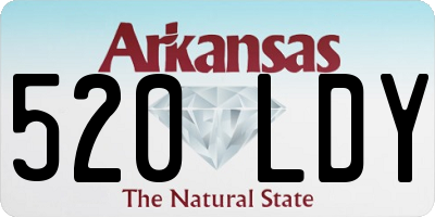 AR license plate 520LDY